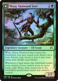 (Promo-Prerelease)Nissa, Vastwood Seer/巨森の予見者、ニッサ